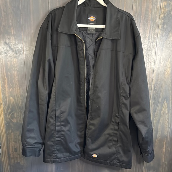 Dickies Black Insulated Jacket Heavy Duty Quilted Men's XL (Zipper Broken) - Picture 1 of 4